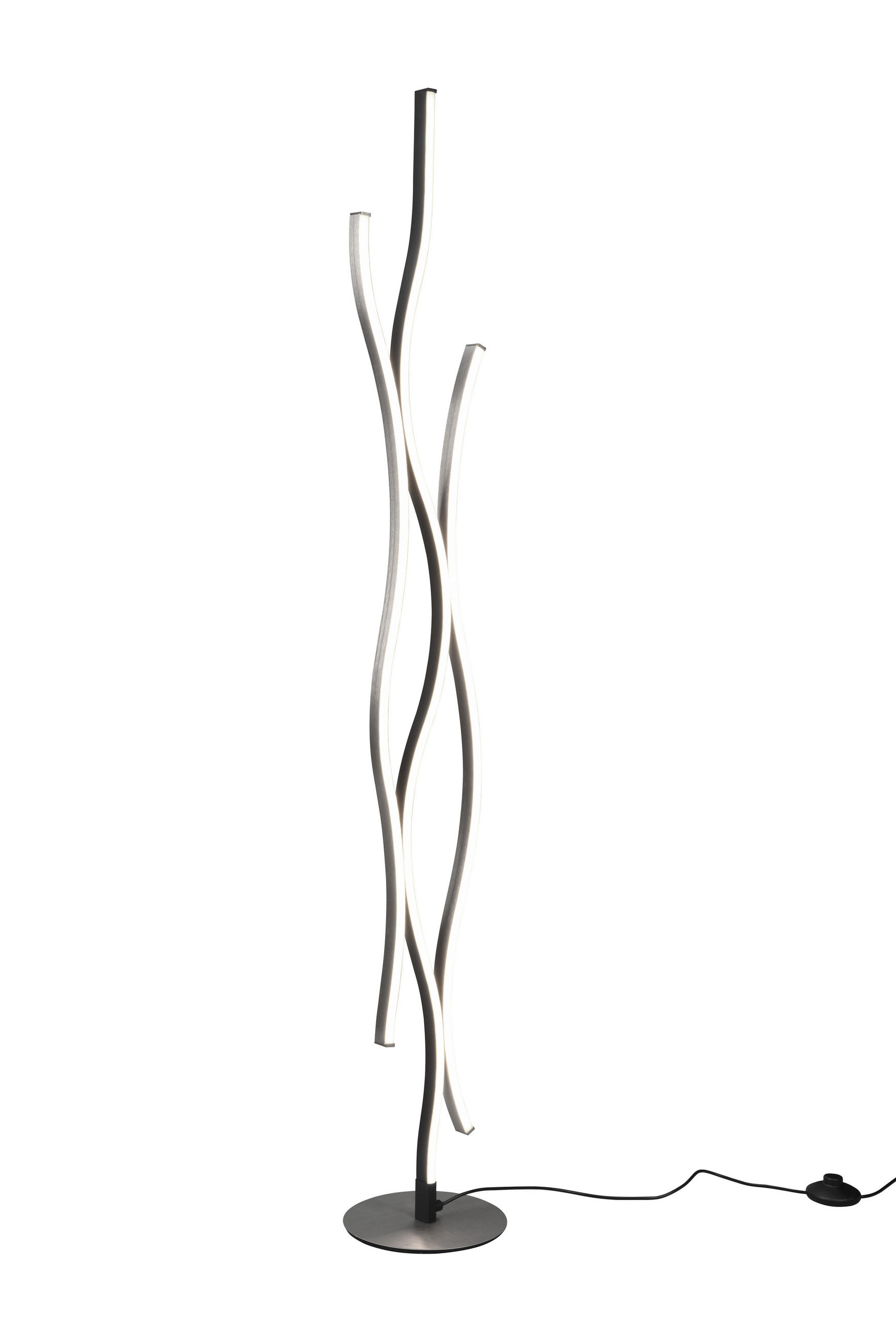 STEHLAMPE BLAZE - Grau - 20.5/20.5/138 cm - Grau, Metall (20.5/20.5/138cm) - Trio Leuchten