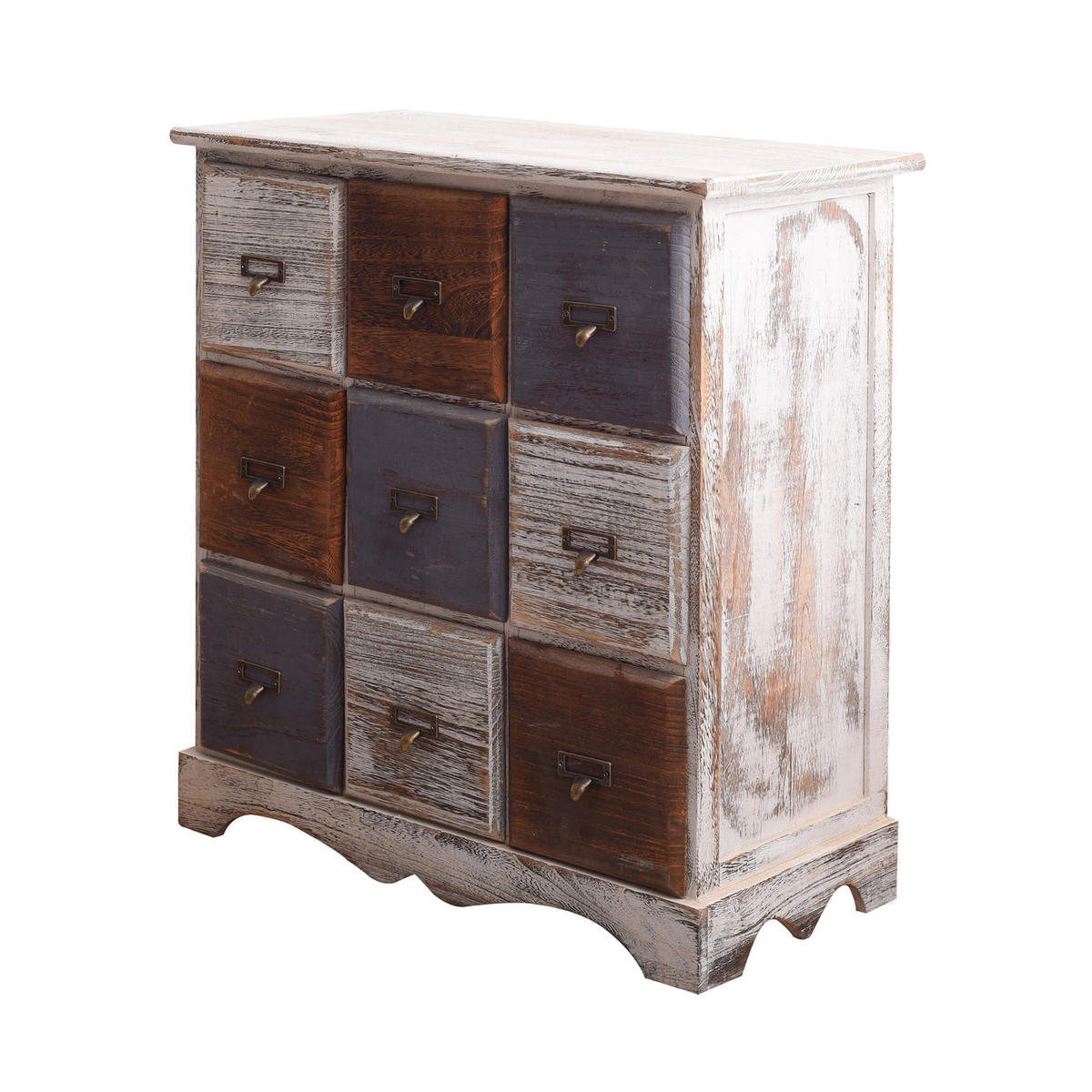 KOMMODE Mehrfarbig 23/60/63 cm - Multicolor, Holz (23/63/60cm) - Mobili Rebecca