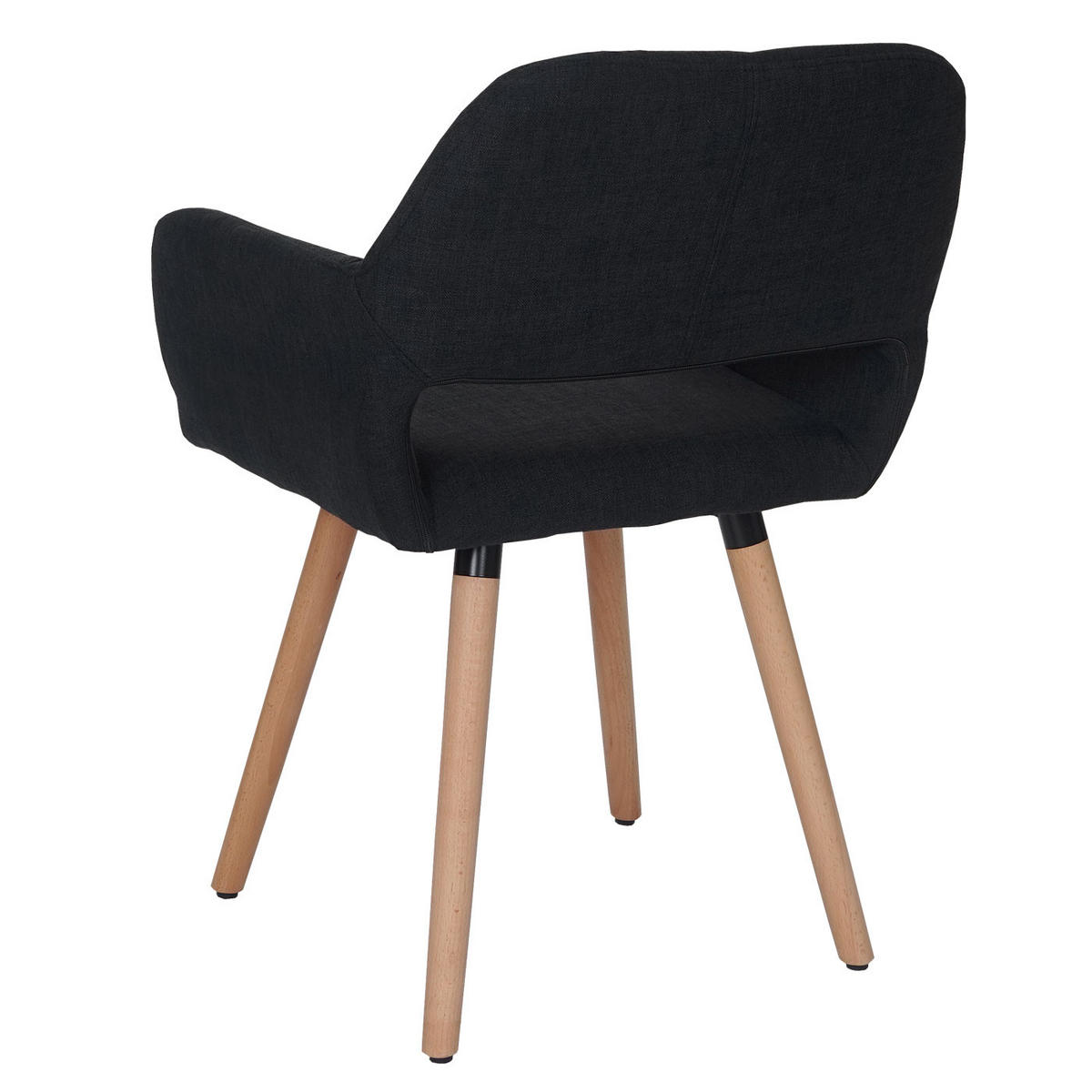 ESSZIMMERSTUHL Schwarz, Grau - Schwarz/Grau, Holz (56/78/57cm) - MCW
