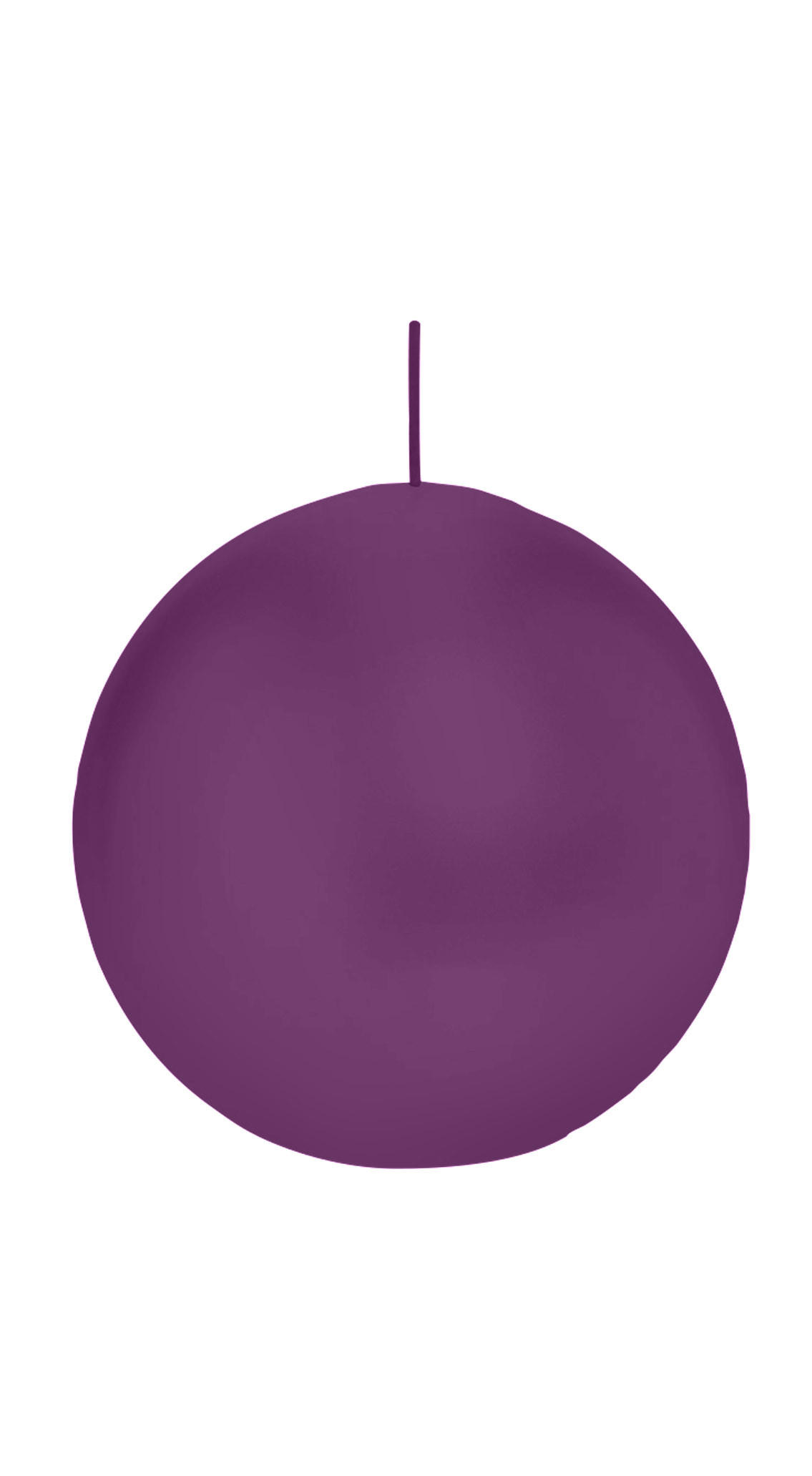 KUGELKERZEN Brombeere Ø 100 mm, 6 Stück - Brombeere, Paraffin (10/10/10cm) - Wiedemann Kerzen