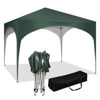 GARTENPAVILLON 3x3 m Metall+Oxford, Grün - Grün, Metall (300/260/300cm) - Kaket