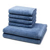 FROTTIERSET Superwuschel 6-teilig - Blau, Textil (50/100cm) - MÖVE