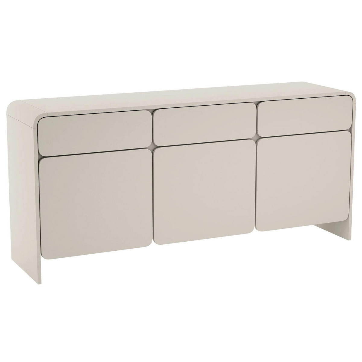 KOMODA Lummo kašmírovo sivá 156 cm - taupe, kompozitné drevo (156/72.5/39cm) - Selsey