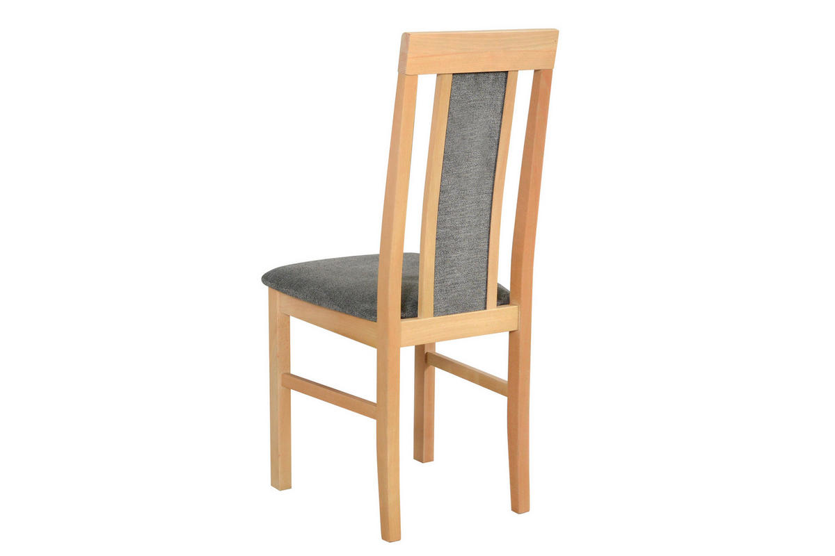 STUHL 2er Set Nilo 2, grandson - Beige/Titanfarben, Holz (43/94/40cm) - Leaf Design
