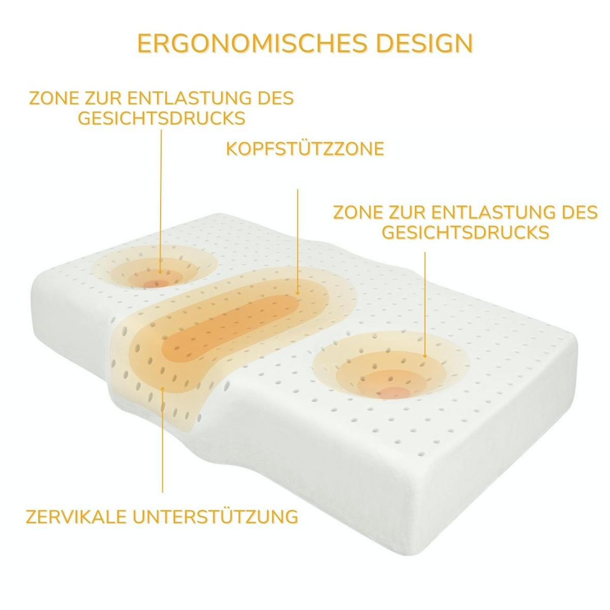 ANTI-FALTEN-KISSEN, ERGONOMISCH ERGO 65/40 CM - Grau, Textil (40/65cm) - INPHYSIO