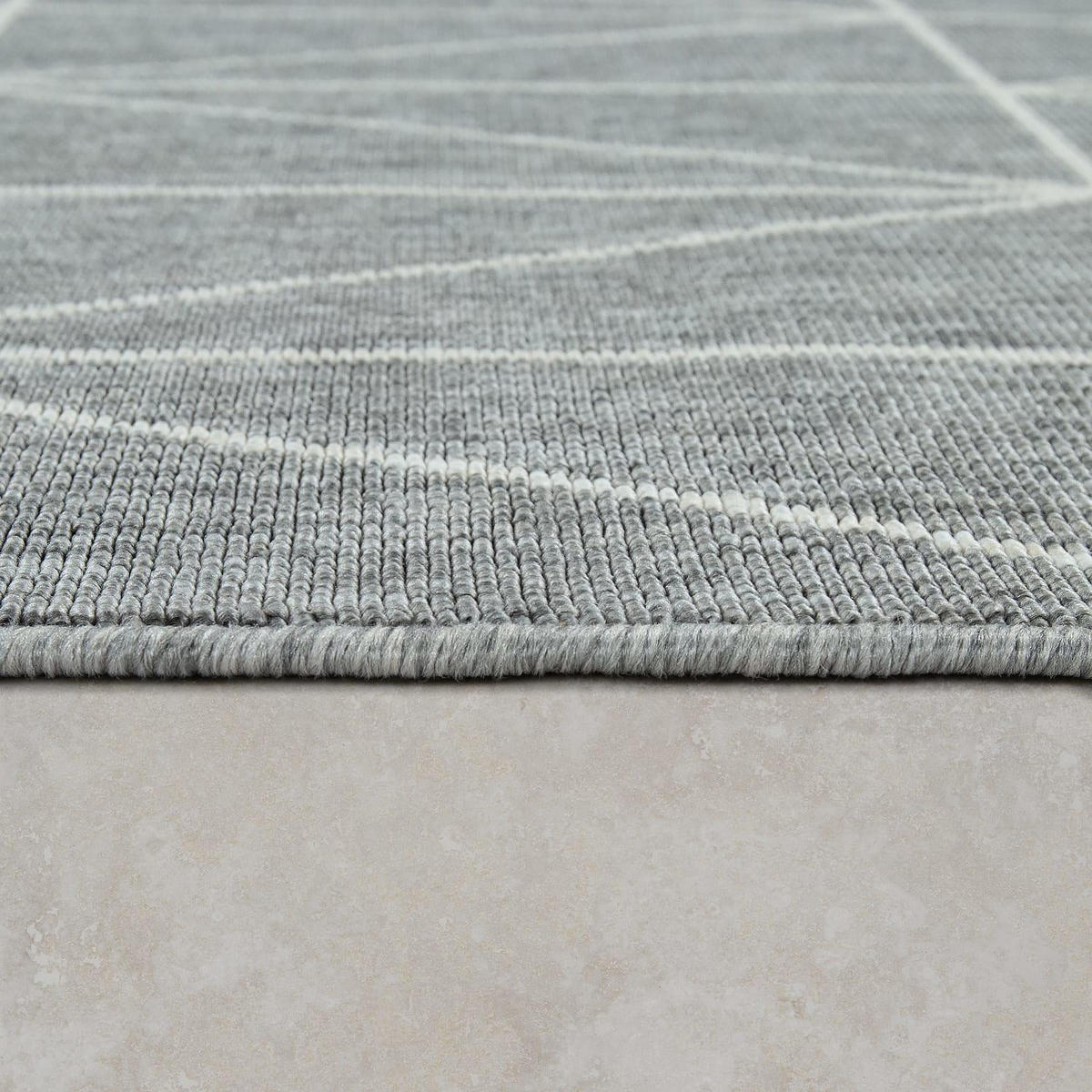 OUTDOOR-TEPPICH BRUGGE 224 GRAU 120X170 - Grau, Textil (120/170cm) - Paco Home