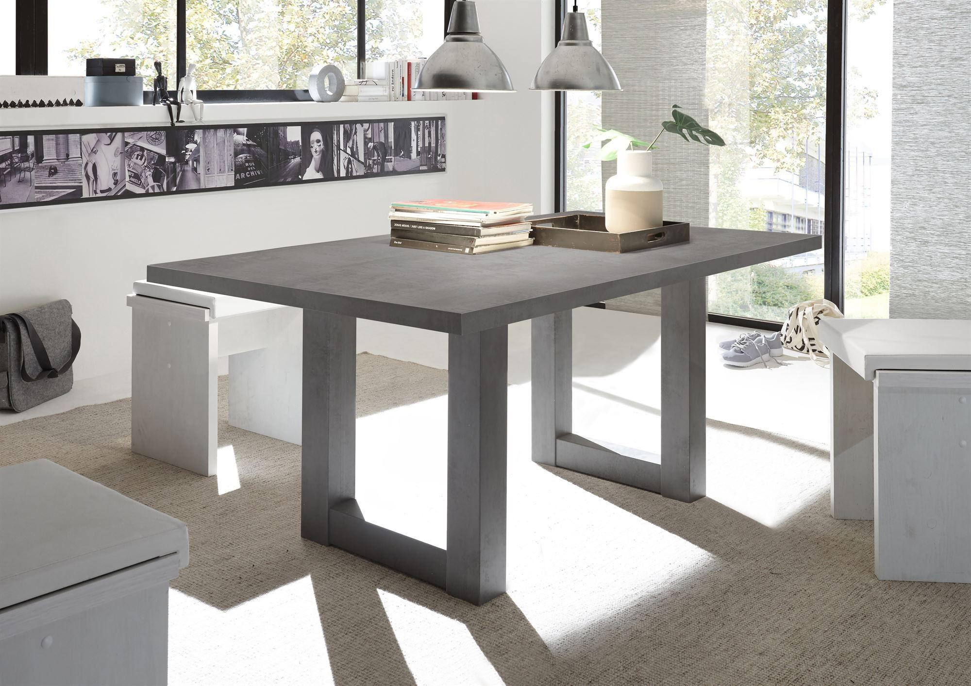 ESSZIMMERTISCH Eila 4 200 x 100 x 75 Esstisch Graphit - Grau, Holz (200/100/75cm) - 58aufmkessel