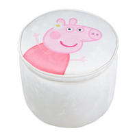 KINDERHOCKER RUND Peppa Pig - Beige, Holzwerkstoff/Textil (33/27/33cm) - Roba