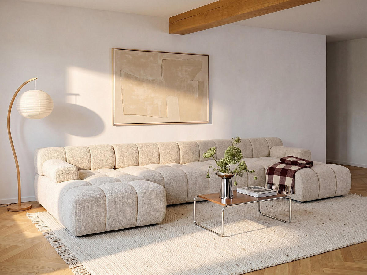 RECAMIERE ohne Schlaffunktion - 1 Person - stoff - beige Facivil - Beige, Textil (94/70/156cm) - Vente-Unique