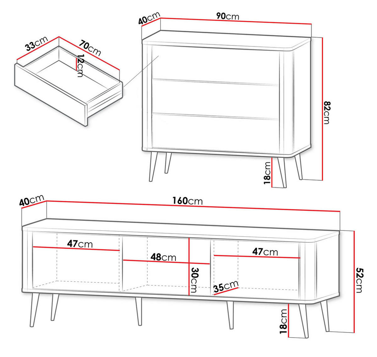 WOHNZIMMER-SET Marly 2-tlg Kaschmir / Walnuss - Kaschmir/Beige, Holz/Holzwerkstoff (250/82/40cm) - Feldmann-Wohnen