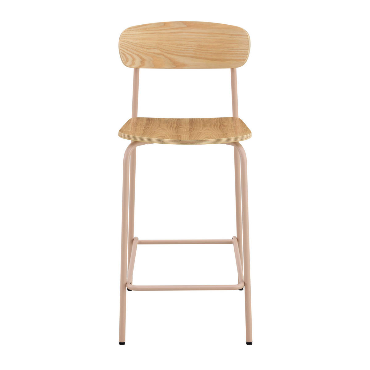 BARSTUHL 2-tlg., Rosa - Pink, Metall (42/96/50cm) - Oviala
