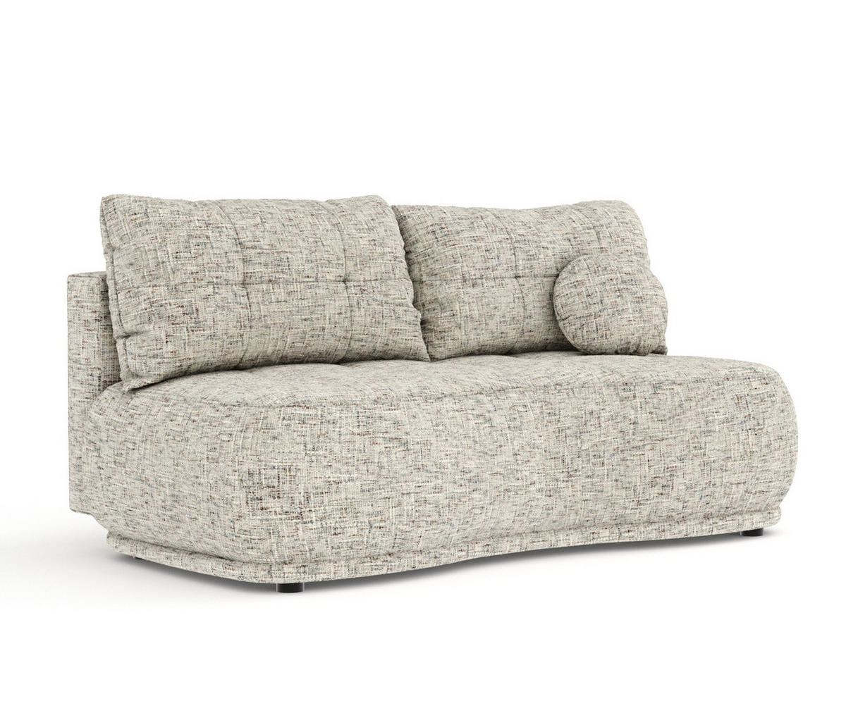 SCHLAFSOFA Cirrus Beige Webstoff - Beige/Schwarz, Holz/Holzwerkstoff (206/95/105cm) - Maison de Reve
