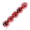 CHRISTBAUMKUGEL Santa Lila Rot 8/8/8 cm Kunstoff - Rot, Kunststoff (8/8/8cm) - Mondex