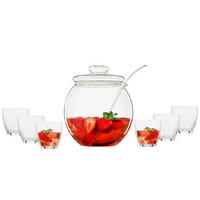BOWLEGEFÄSS + GLÄSER Libera transparent 9er Set - Transparent, Glas - Bohemia