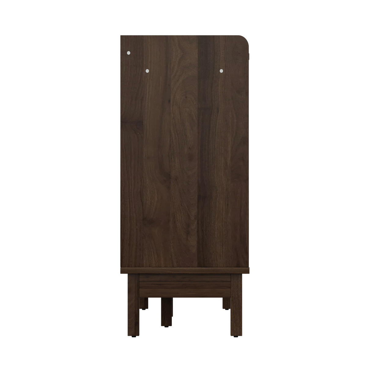 KOMMODE aus Spanplatte 150x39,5x80cm in Walnussfarben mit Schiebetüren - Walnussfarben, Holzwerkstoff (150/80/39.5cm) - Modfu