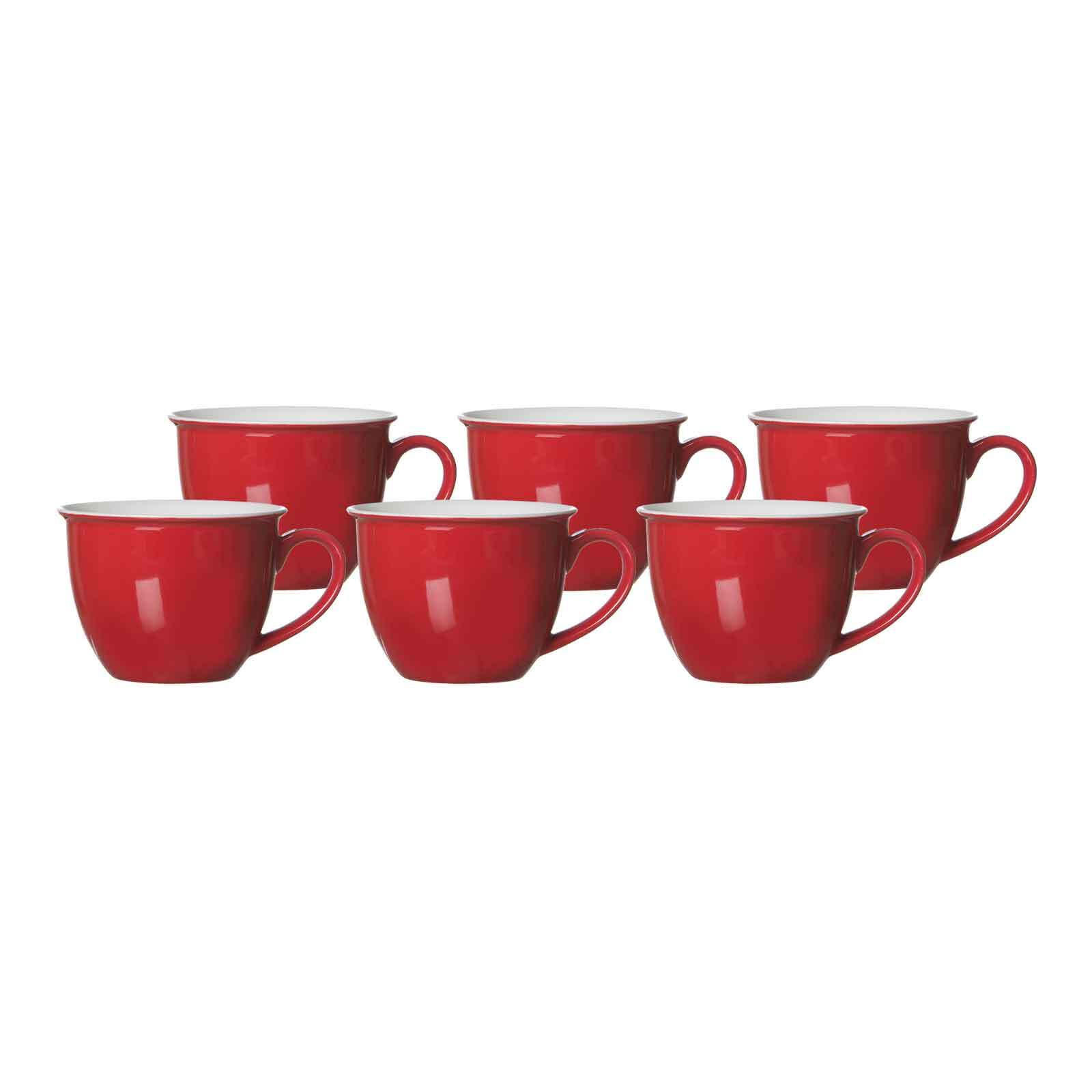 JUMBOTASSEN Doppio Rot 350 ml 6er Set - Rot, Keramik (0.35L) - Ritzenhoff Breker