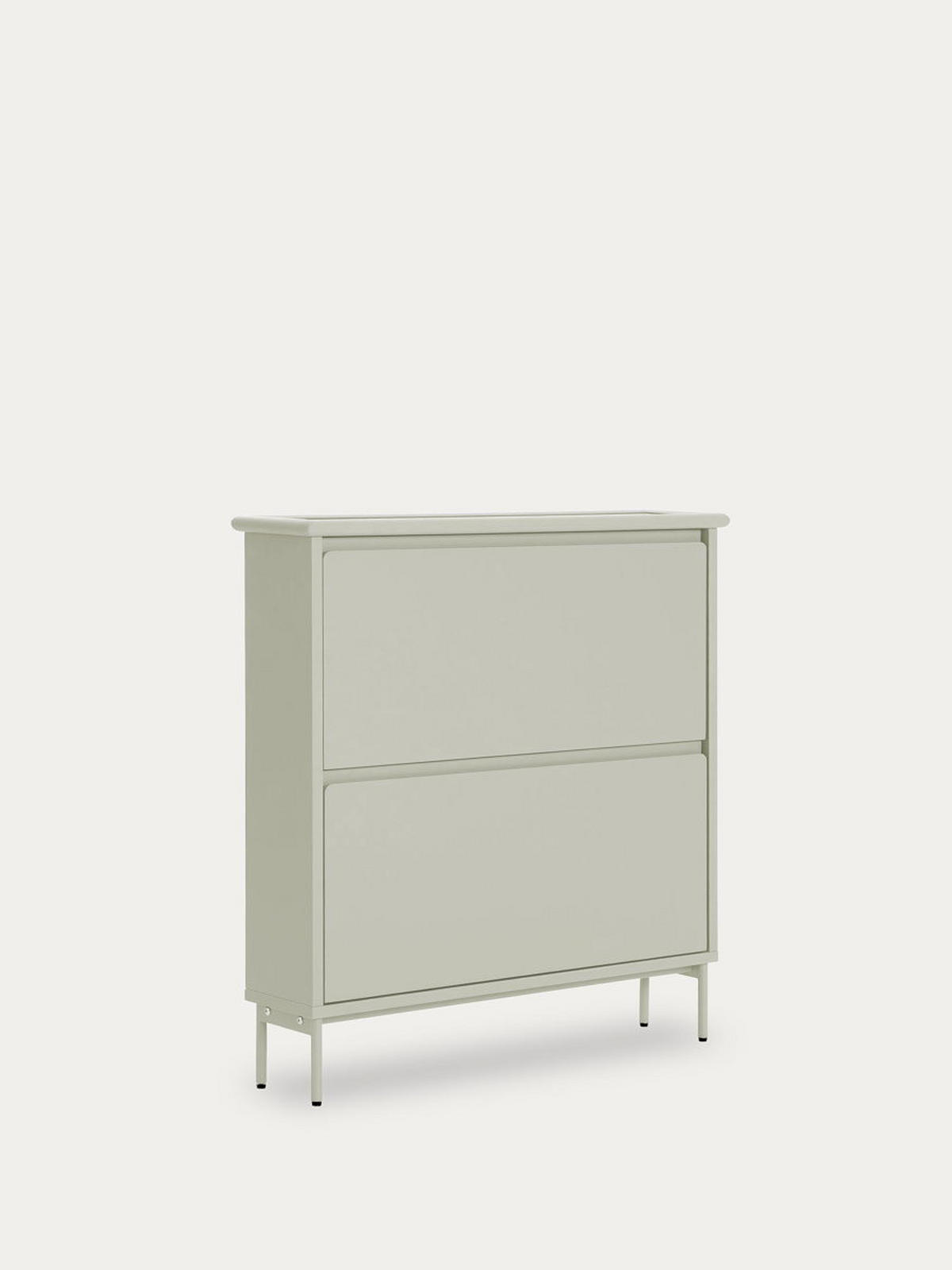 SCHUHKIPPER Kuma Grau 80 cm x 90.5 cm - Grau, Holzwerkstoff (80/90/20cm) - Kenay Home