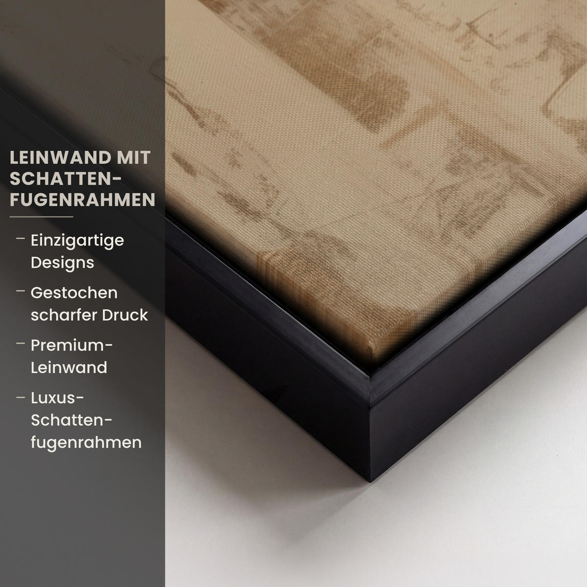 LEINWAND Bilder mit Rahmen - Frau - Gold - Abstrakt - Textur - 40x60 - Goldfarben, Textil (40/60cm) - MuchoWow