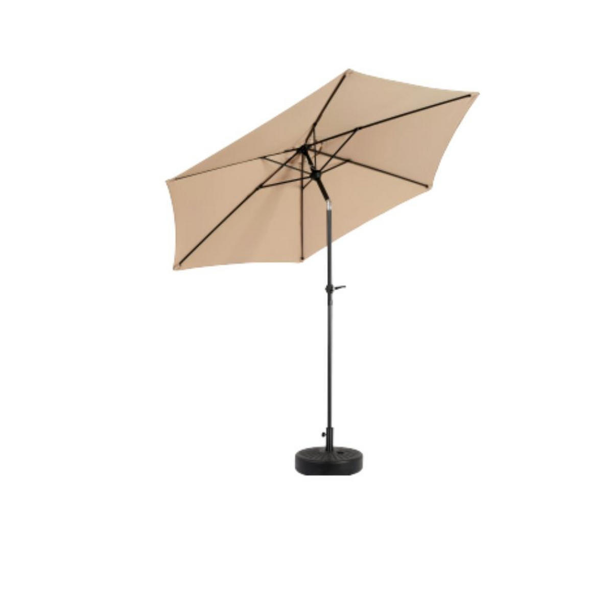 SONNENSCHIRM 264x264cm,Aluminium,Sonnenschutz,Khaki - Braun, Metall (264/264cm) - LVHOM