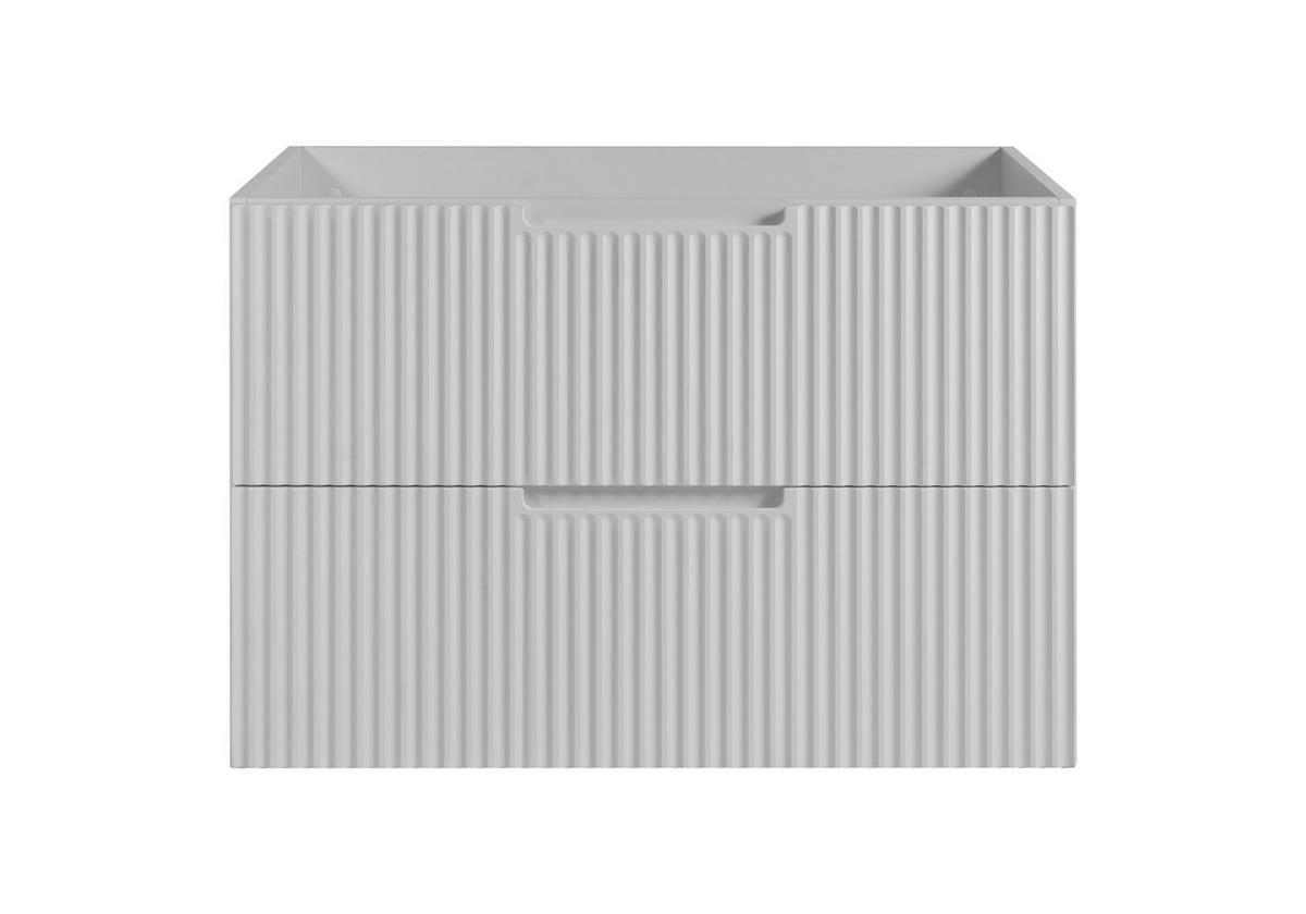 BADEZIMMERSCHRANK : weiß, 80 x 57 x 46 cm - Weiß, Holzwerkstoff (80/57/46cm) - 3XE LIVING