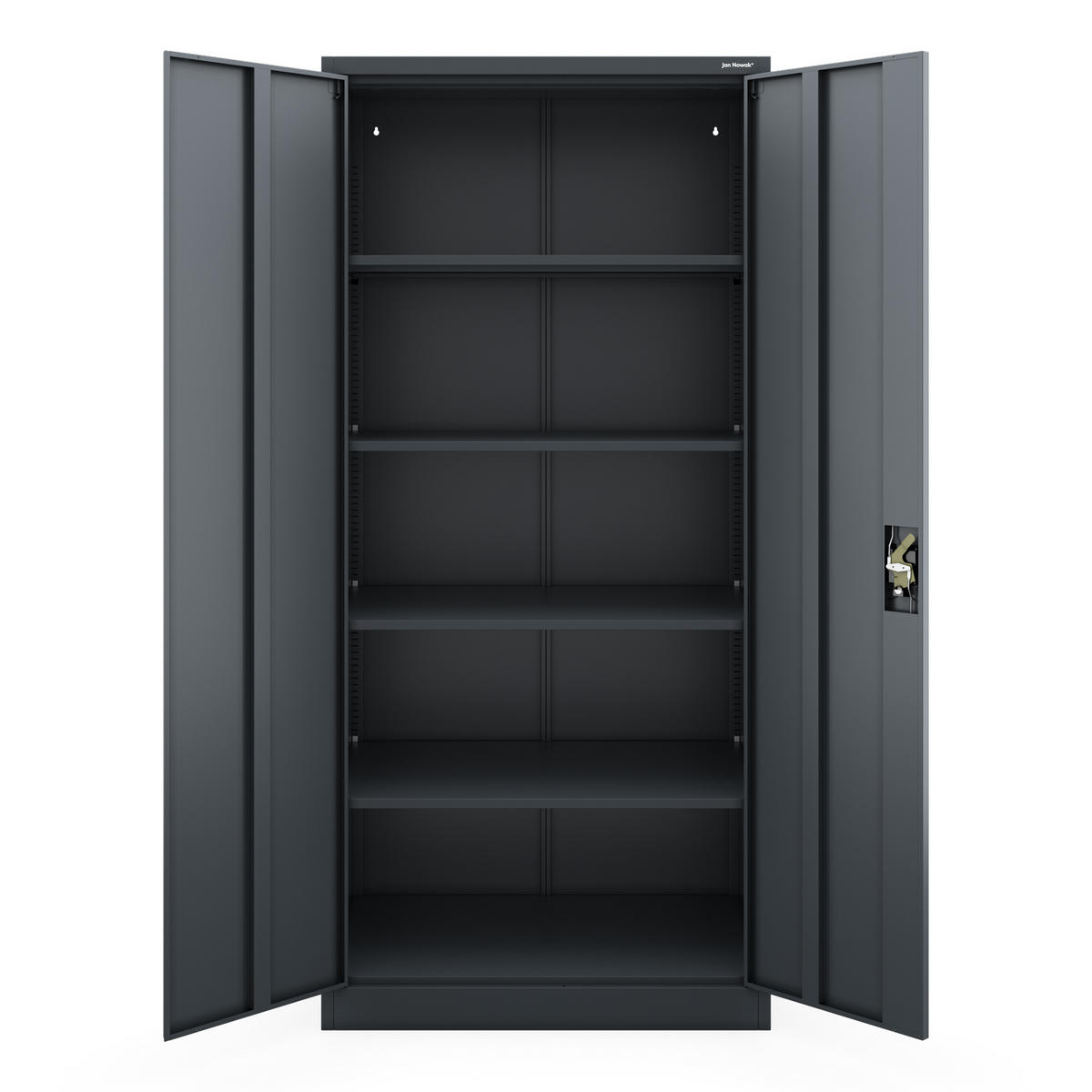 AKTENSCHRANK JAN H D600 - Anthrazit, Metall (90/195/60cm) - Jan Nowak