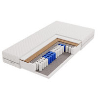 MATRATZE 100x200 Härtegrad H3 & H4 - 19 cm Taschenfederkernmatratze Bett Matratzen LOTULA - Weiß, Kunststoff - ALTDECOR
