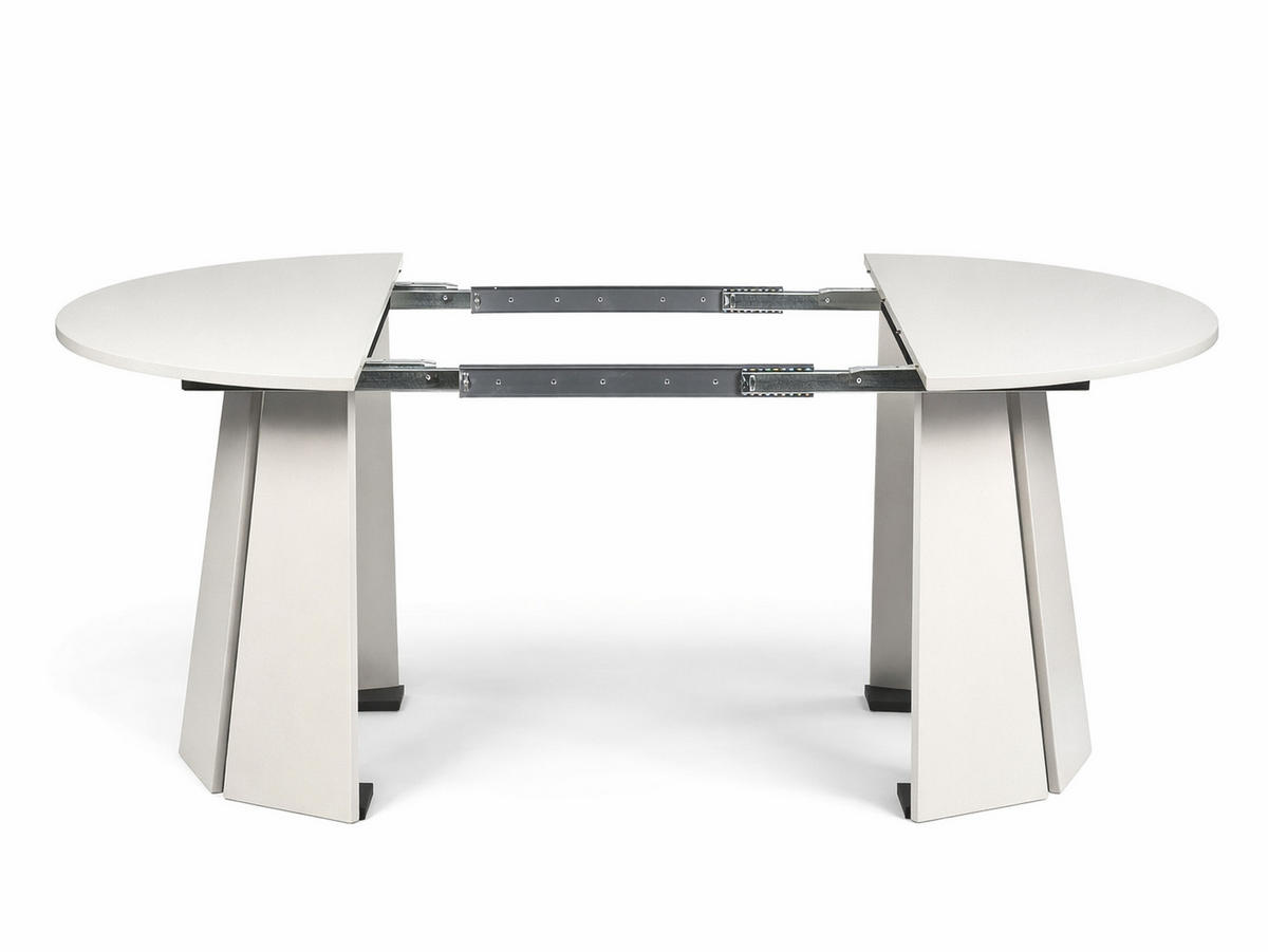 ESSTISCH Alice 180 x 100 x 76,8 cm Ovaler mit Ausziehfunktion, kaschmir - Kaschmir, Metall (100/180/75cm) - Margaret Hadas24