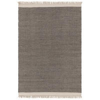 WOLLTEPPICH Kim Schwarz/Weiß 80x120 cm - Schwarz, Textil (80/120cm) - benuta Pure