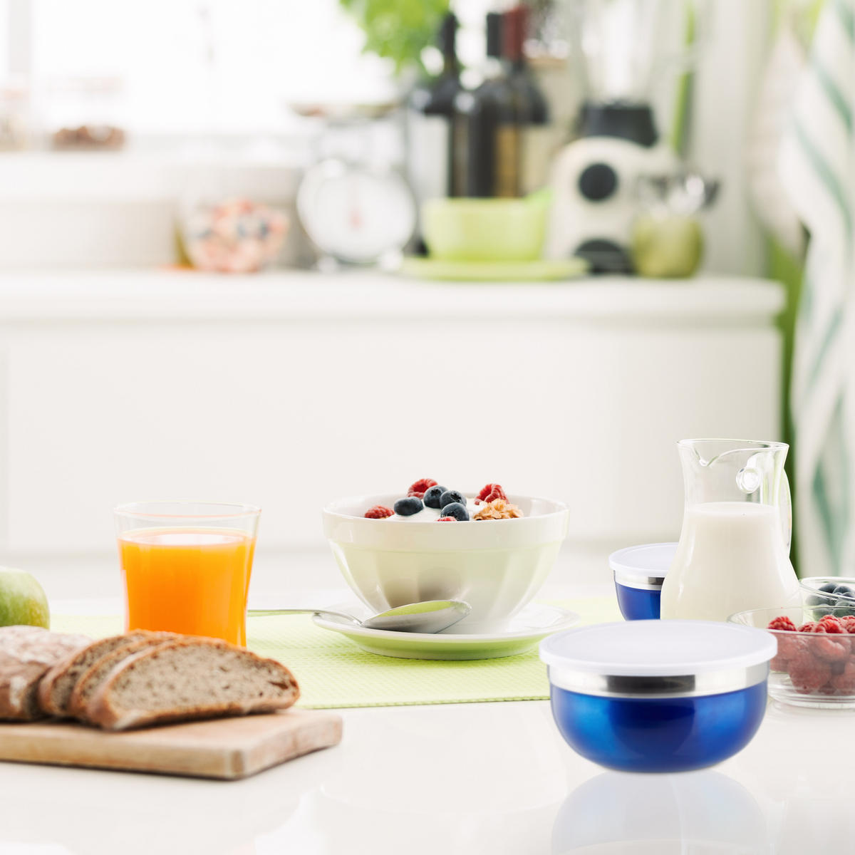 SÚPRAVA misiek - červená, kov/plast - Relaxdays