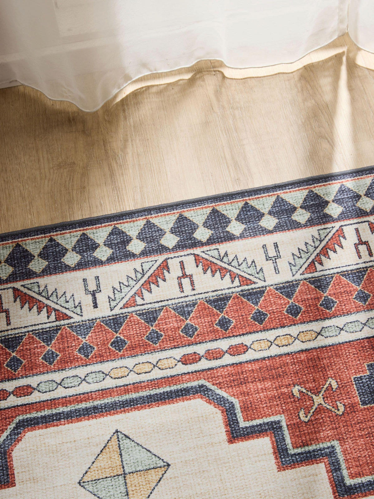 VINTAGE-TEPPICH George waschbar 200x300 cm - Blau/Multicolor, Kunststoff (200/300cm) - benuta
