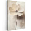 LEINWANDBILD Blume - Beige - Farbe - Schatten 90x140 cm - Creme, Textil (90/140cm) - MuchoWow