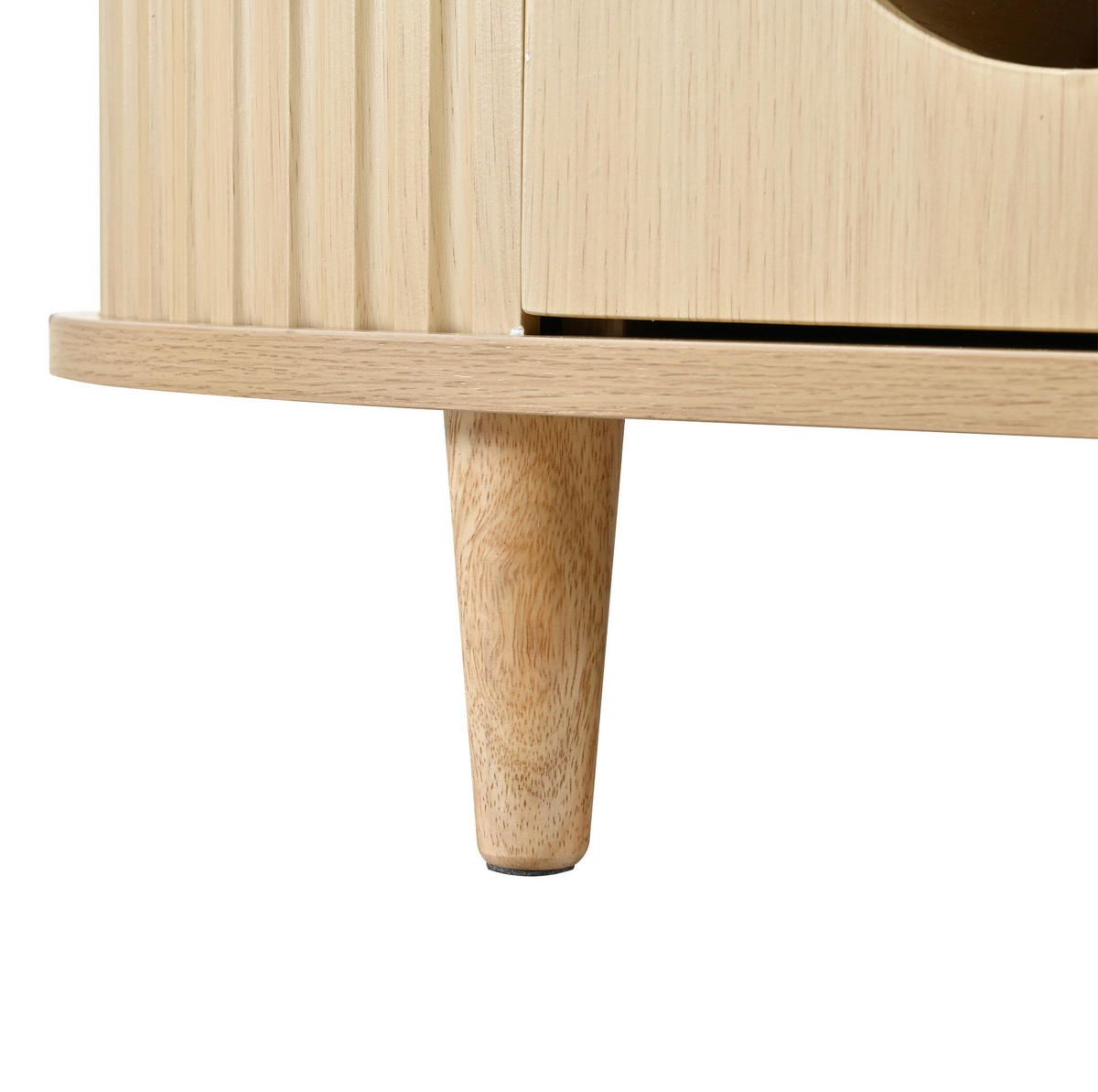 COUCHTISCH aus MDF 100x50x36 cm Eiche mit Schublade und Rollladentüren - Eichefarben, Holzwerkstoff (100/50/36cm) - IVMEU