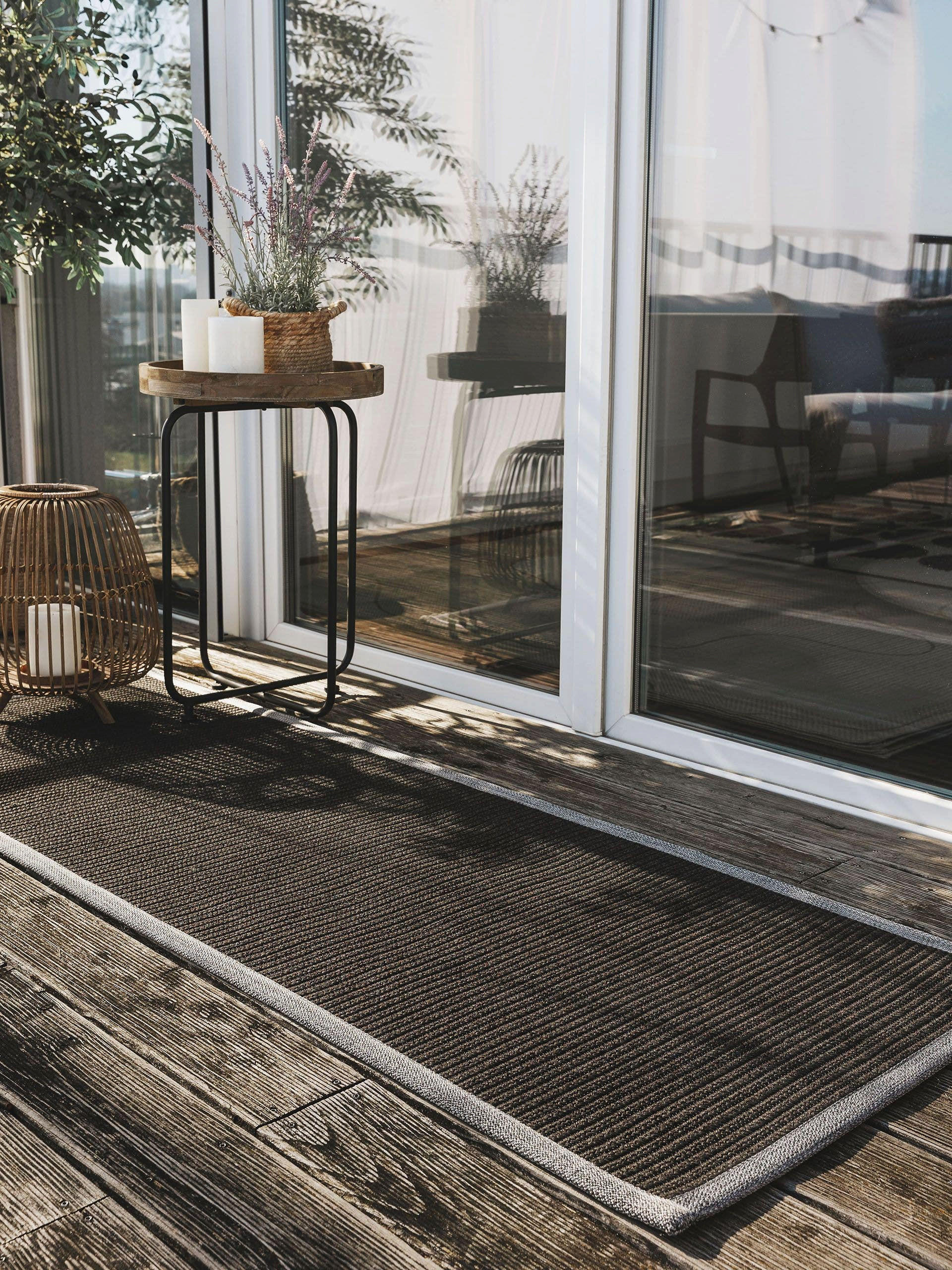 Outdoorläufer Nandi Schwarz 70x200 cm - Schwarz, Textil (70/200cm) - benuta Nest