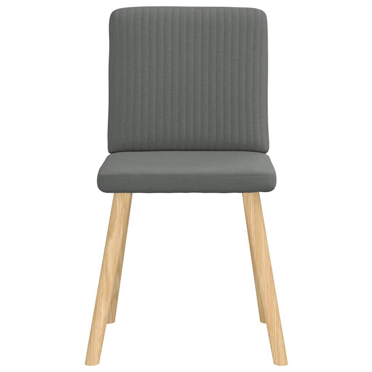 ESSZIMMERSTÜHLE 2 Stk. Dunkelgrau Stoff 45*54*86cm - Dunkelgrau, Metall (45/86/54cm) - ZMH