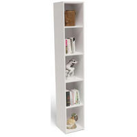 BÜCHERREGAL 180 EX3 Weiß 30/30/180 cm - Weiß, Holzwerkstoff (30/180/30cm) - Matkam Möbel