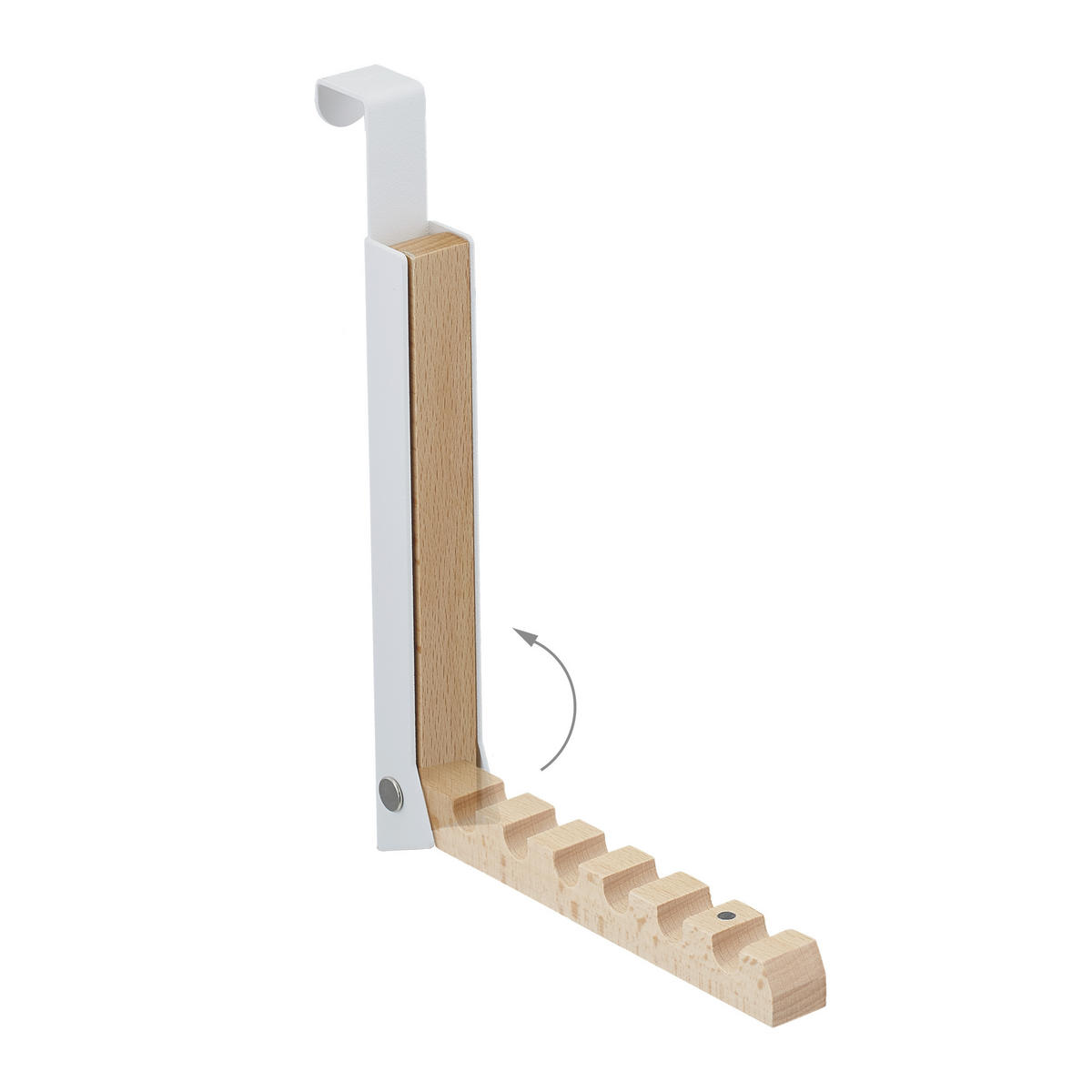 TÜRGARDEROBE klappbar - Multicolor, Holz/Metall (2.5/21/18cm) - Relaxdays