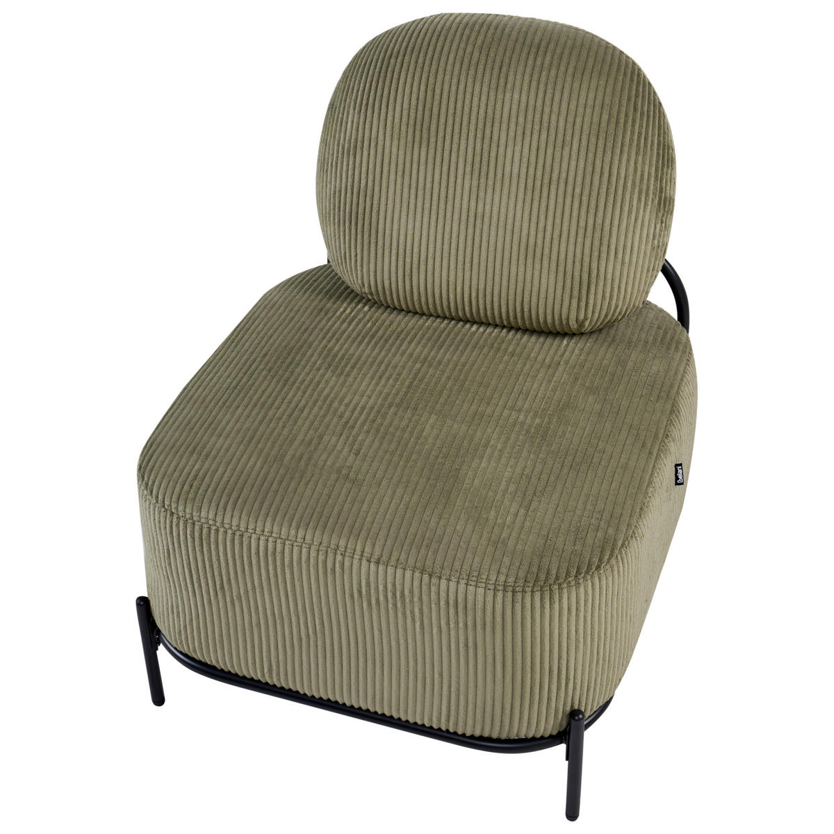 SESSEL Cord Grün Lunde - Grün, Textil (67/81/74cm) - Beliani