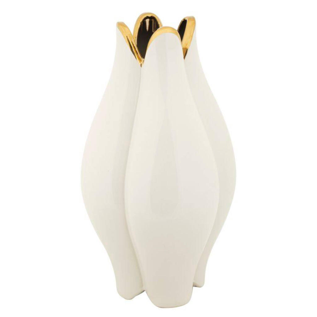 VASE Keramik Potter Ø 21/40 cm - Weiß, Keramik (40cm) - Mauro Ferretti