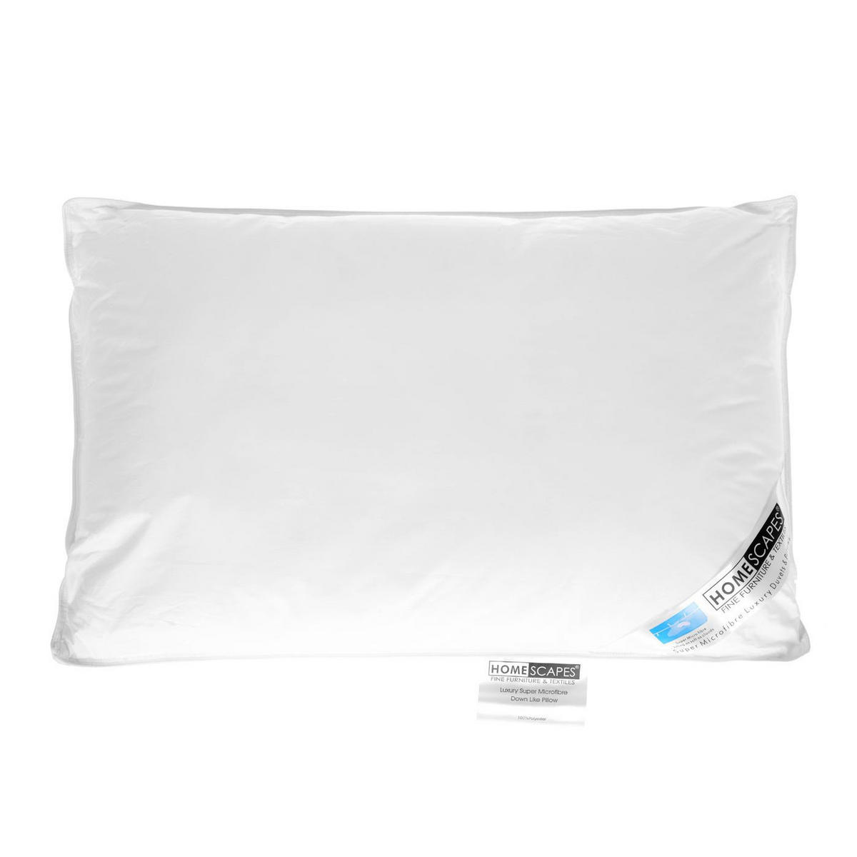 KINDERKISSEN Kopfkissen Super-Mikrofaser 40/60 cm - Weiß, Textil (40/60cm) - Homescapes