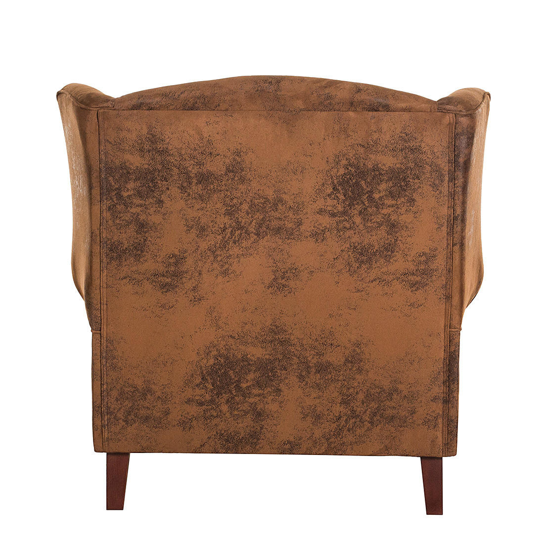 OHRENSESSEL - Antiklederoptik, Braun - Braun, Textil (93/93/87cm) - home24