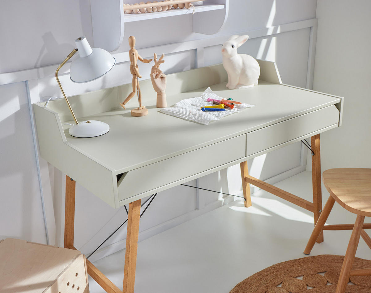 KINDERSCHREIBTISCH Lotta - Grün, Holzwerkstoff (120/76/60cm) - RAUMHIRSCH FURNITURE