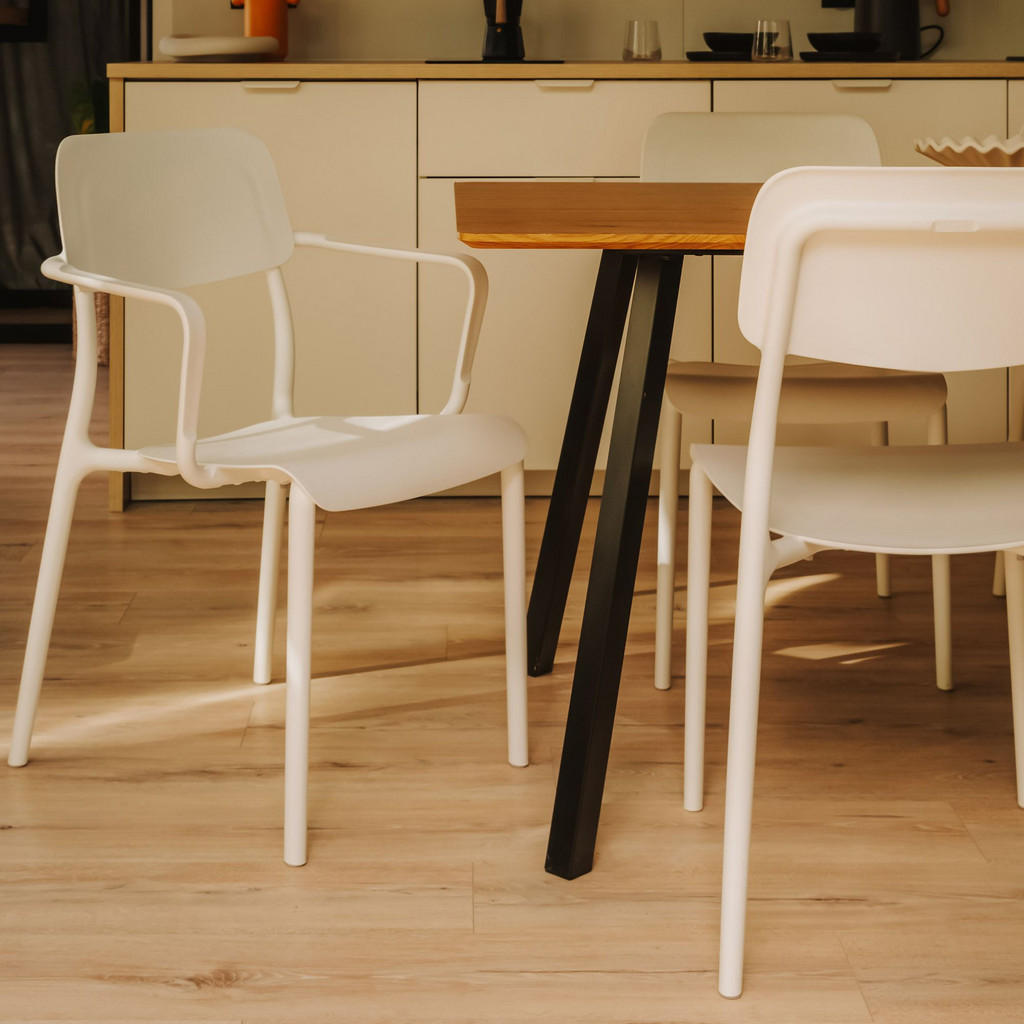 Thumbnail - Konsimo® Gartenmöbel-Set, Weiß, Kunststoff, Gartenmöbel, Gartenmöbel-Sets