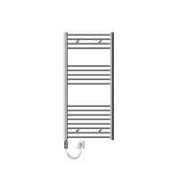BADHEIZKÖRPER elektrisch Sahara 600x1200 mm Chrome gebogen mit Heizstab 900W - Chromfarben, Metall (3/120/60cm) - LuxeBath
