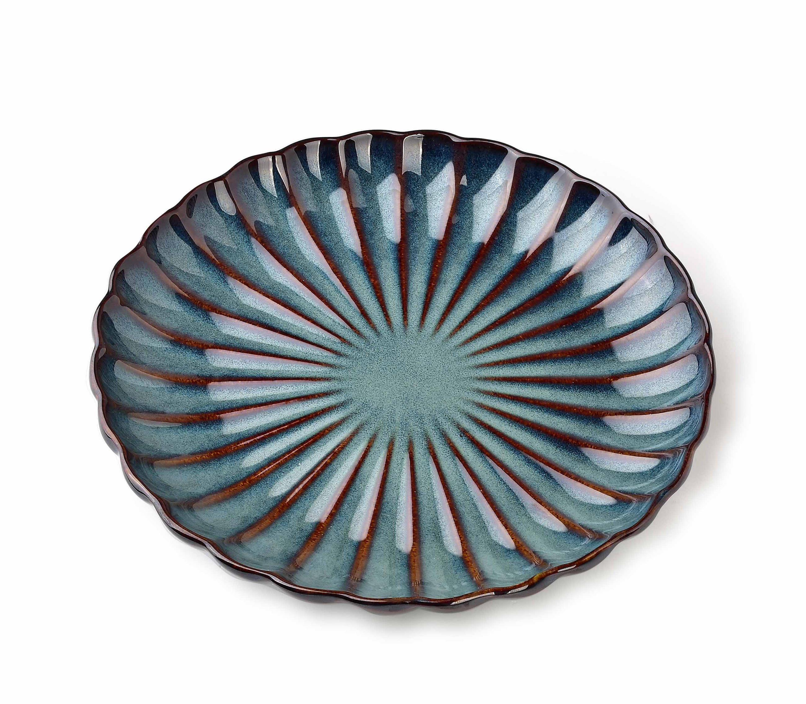 DESSERTTELLER Evie Evie Blau 20.5/20.5/3 cm Keramik - Blau, Keramik (20.5cm) - Mondex