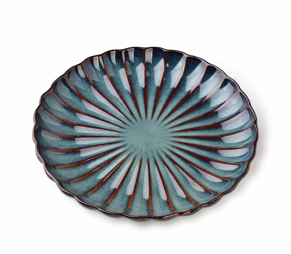 DESSERTTELLER Evie Evie Blau 20.5/20.5/3 cm Keramik - Blau, Keramik (20.5cm) - Mondex