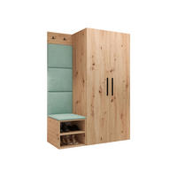 GARDEROBEN-SET Medi IV - Schwarz/Eiche Artisan, Holzwerkstoff/Kunststoff (80/191/50cm) - MIRJAN24