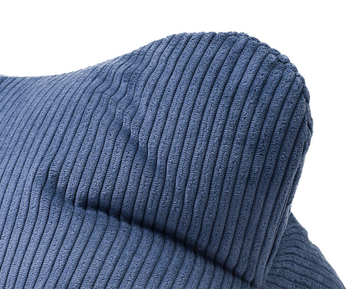 LESEKISSEN Capri dunkelblau 40x25cm - Dunkelblau, Textil (40/25cm) - Ambiente Trendlife by Gözze