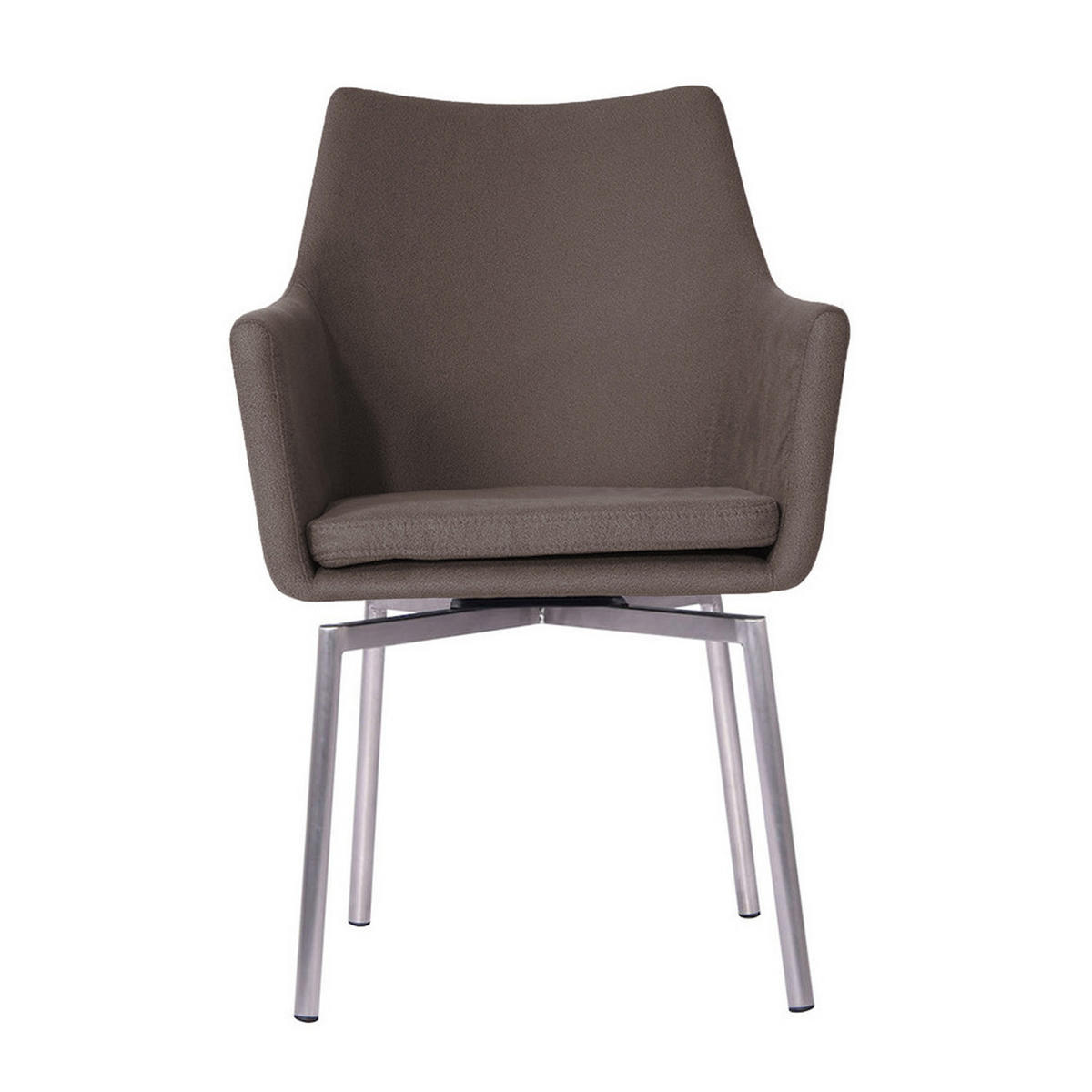 STUHL CALI Grau Microfaser - Grau, Textil (56/88.5/61cm) - KAWOLA