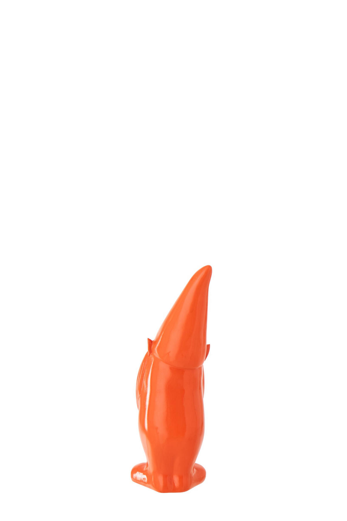 DEKO KOBOLD ORANGE - Orange, Glas/Naturmaterialien (11.5/34.5/13.5cm) - J-Line