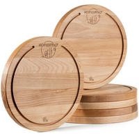 SCHNEIDEBRETT Holz Buche geölt LESTE 6-tlg - Buchefarben, Holz (32/32cm) - KONSIMO®